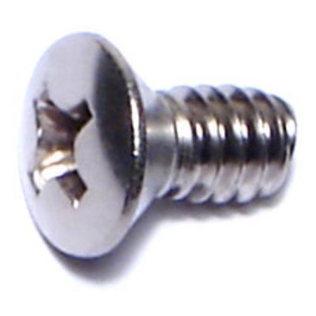 MIDWEST FASTENER #10-24 x 3/8 in Phillips Oval Machine Screw, Plain Stainless Steel, 100 PK 05010